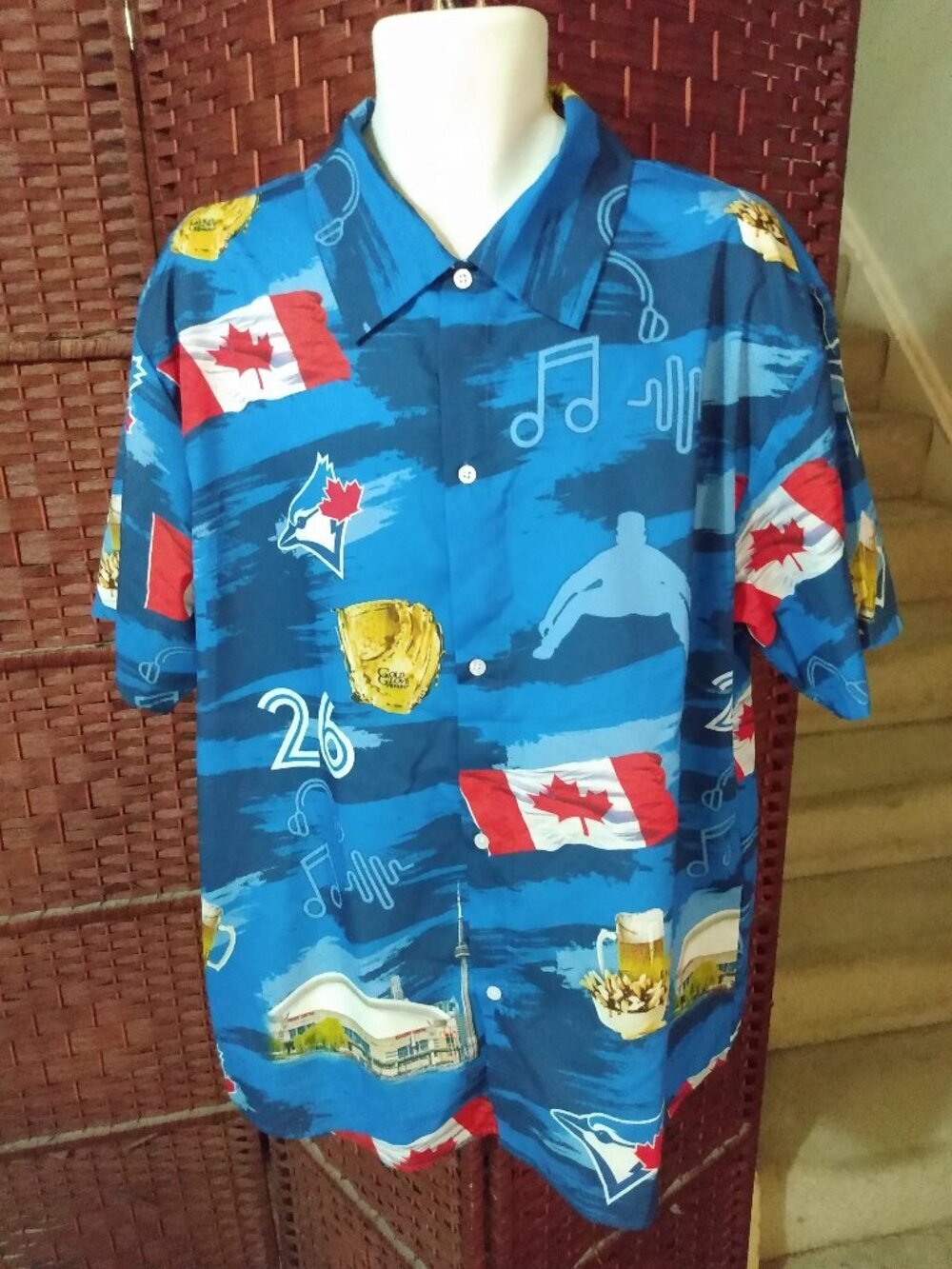 Toronto Blue Jays Hawaiian Shirt SGA Promo Adult XL MLB Baseball